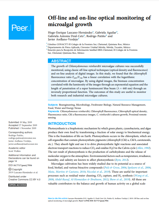 Portada del artculo, off-line and on-line